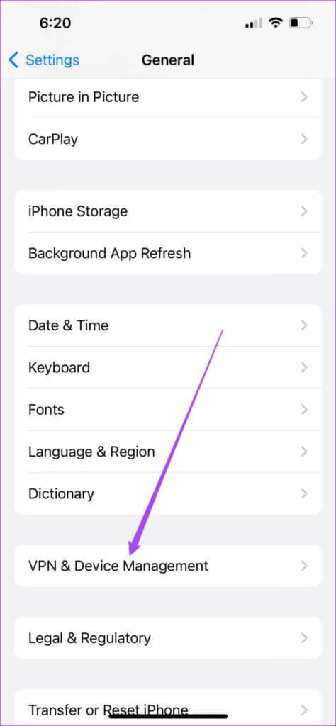 VPN-and-device-management-iphone-settings-474x1024-1-474x1024 أفضل 7 إصلاحات لعدم عمل البحث عن الموسيقى في Instagram على iPhone