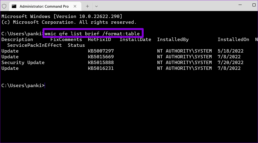 View-Windows-Update-History أفضل 4 طرق لإزالة التحديثات على Windows 11