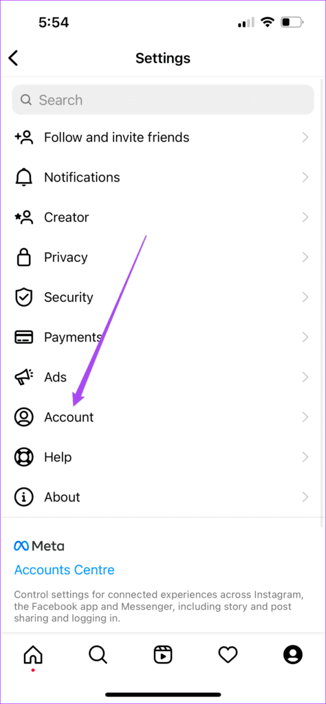 account-settings-instagram-iphone-1-474x1024-1 أفضل 7 إصلاحات لعدم عمل البحث عن الموسيقى في Instagram على iPhone