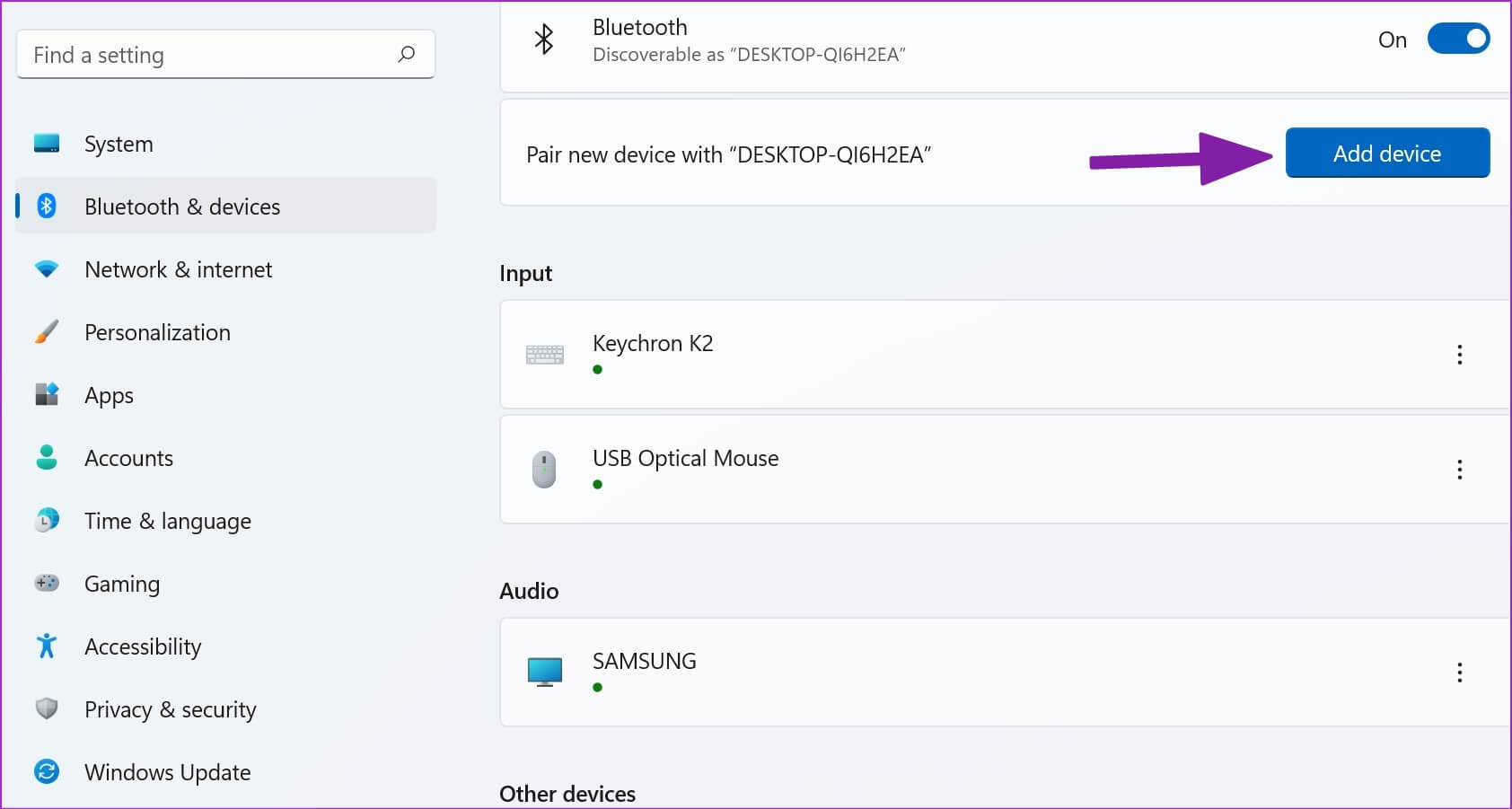 add-new-bluetooth-device-1-1684x901 أفضل 10 طرق لإصلاح عدم عمل تمرير الماوس على Windows 11