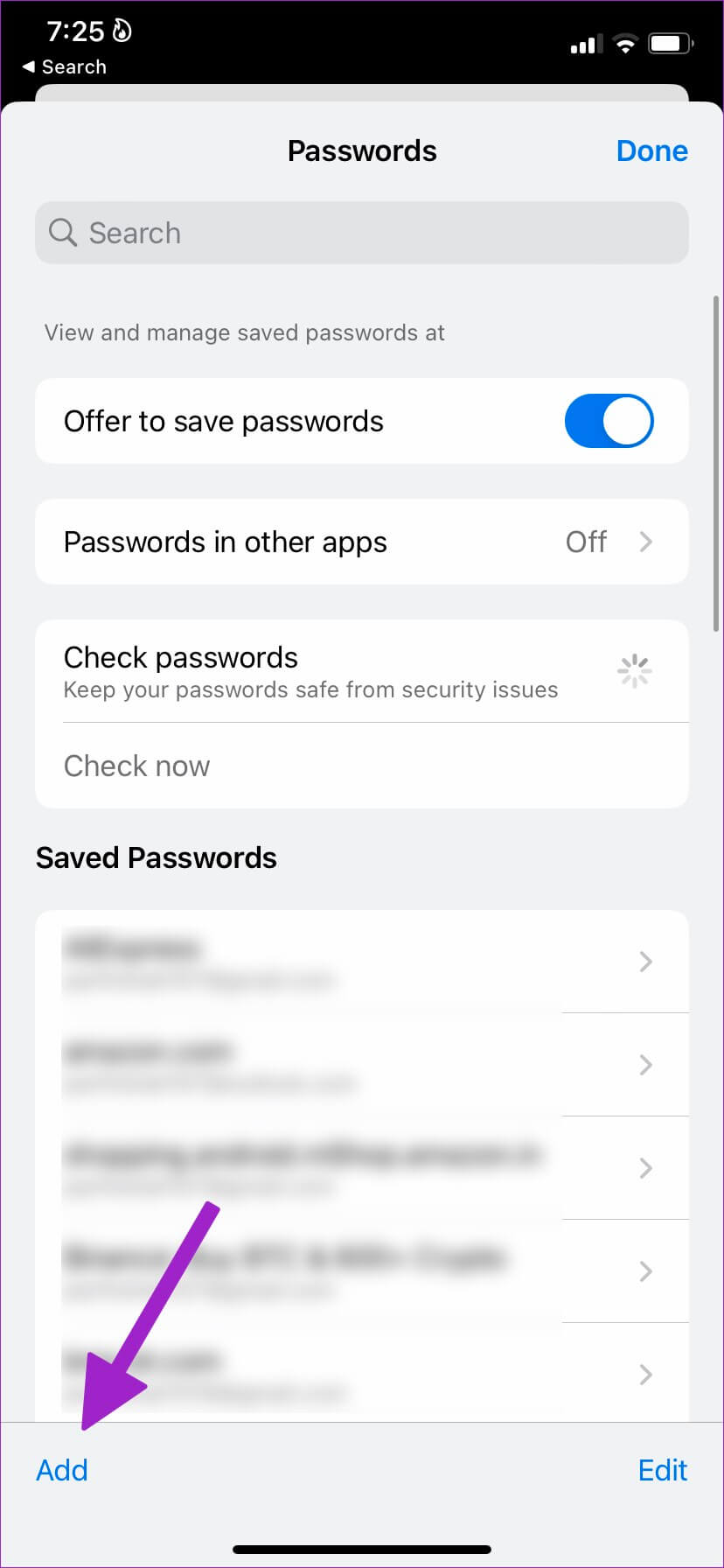 add-new-data-in-chrome--828x1792 كيفية إضافة كلمات مرور جديدة يدويًا إلى Google Password Manager