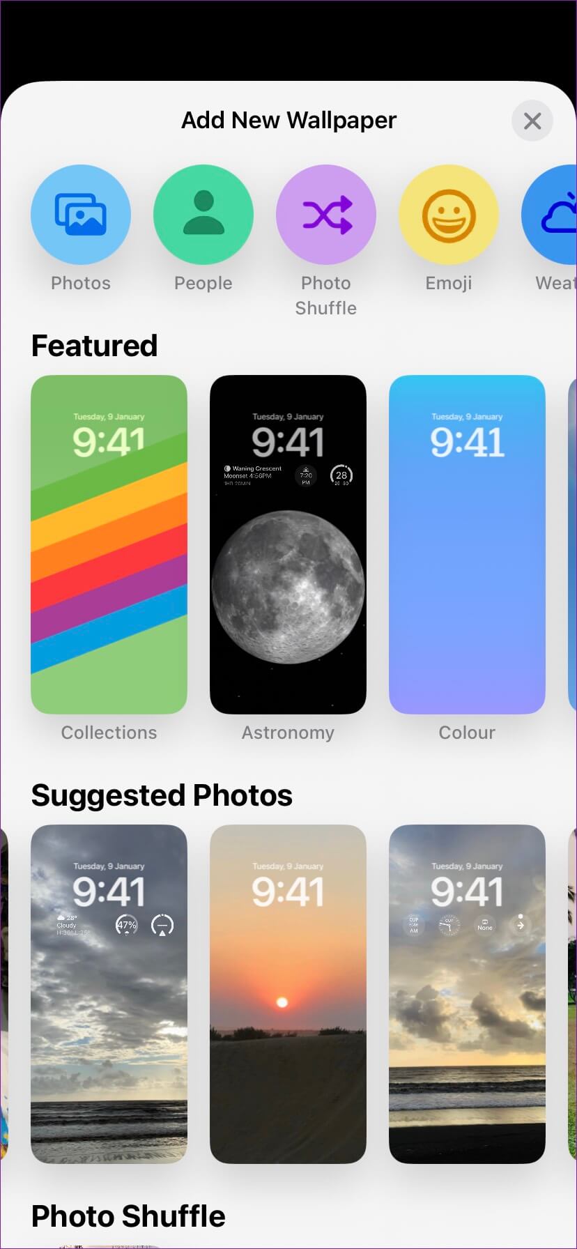 add-new-wallpaper-828x1792 كيف اغير شاشة القفل في iPhone تلقائيًا؟