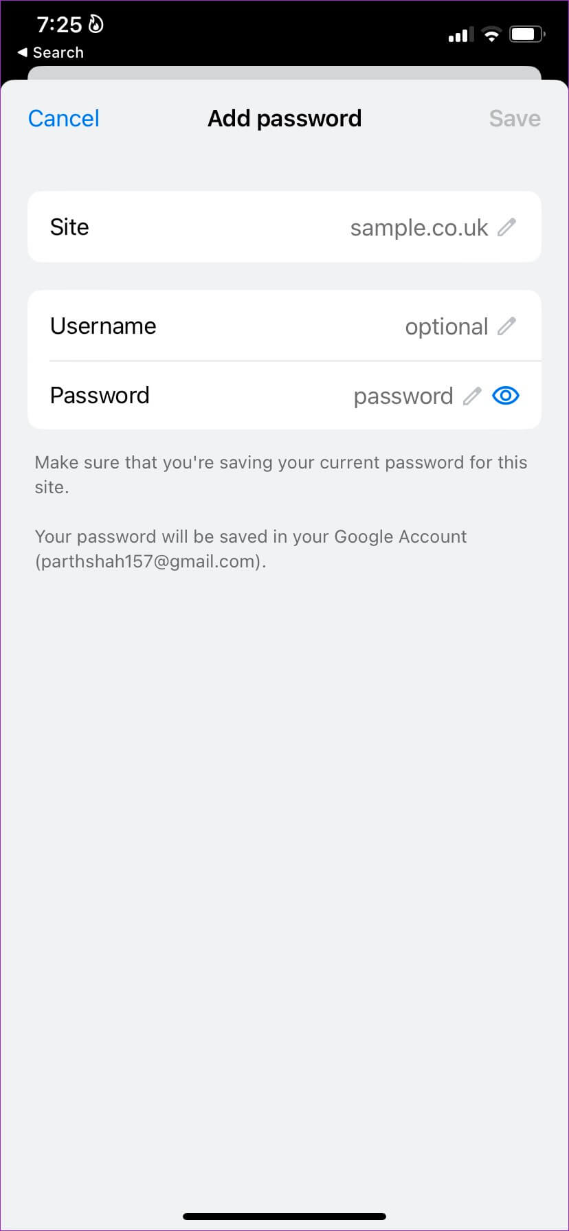 add-password-in-chrome-manually--828x1792 كيفية إضافة كلمات مرور جديدة يدويًا إلى Google Password Manager