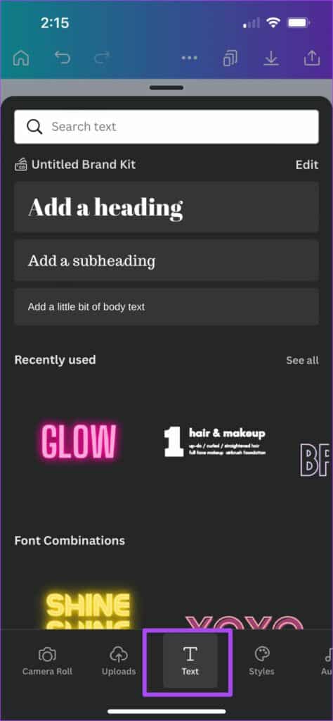 add-text-in-zoom-virtual-background-in-canva-app-474x1024-1-474x1024 كيفية إنشاء خلفية في اجتماع Zoom باستعمال Canva