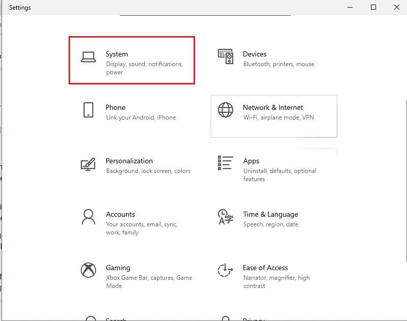 click-on-the-system-option-801x631 إصلاح أخطاء برنامج الاتصال بسطح المكتب البعيد