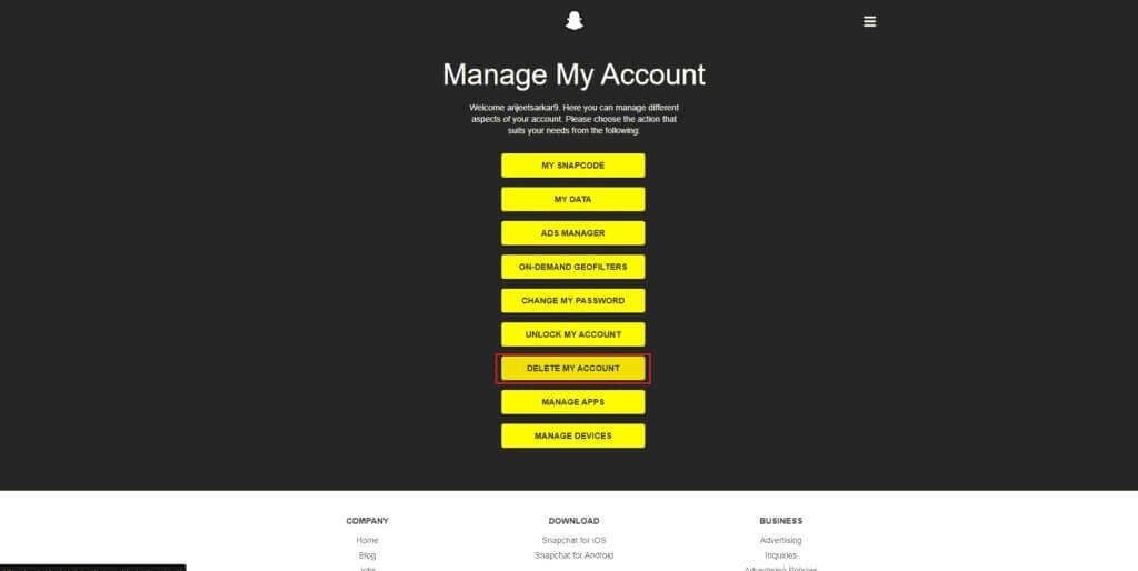 delete-my-account-snapchat-accounts-page-1024x514-1-1024x514 كيفية مسح نقاط Snapchat الخاصة بك