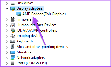 display-driver-name-device-manager-windows-11 أفضل 9 إصلاحات لعدم عمل برنامج Netflix على Windows 11