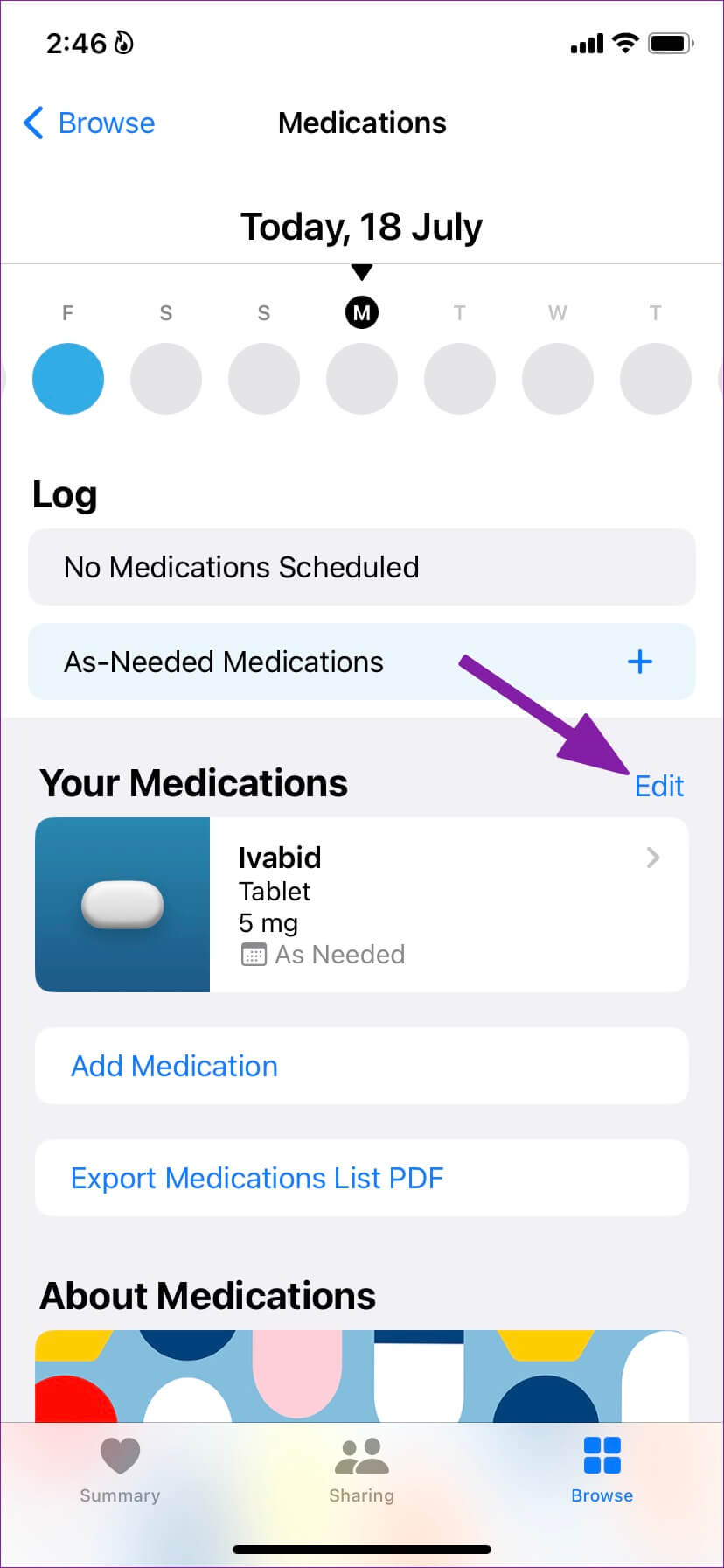 كيفية تعيين تذكير أوقات الدواء في Apple Health - %categories