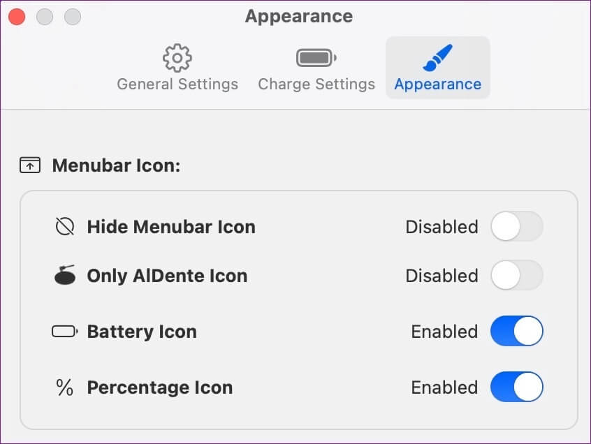 enable-aldente-menu-bar-icon-846x636 طرق تقييد شحن البطارية على MacBook
