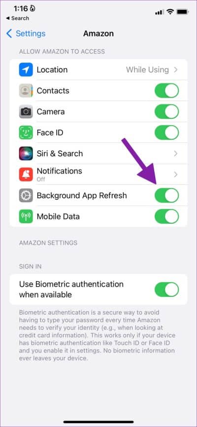 enable-background-app-refresh-for-an-app-for-iPhone--828x1792-e1680279407860 ما سبب عدم ظهور الإشعارات و تأخرها في iPhone ؟