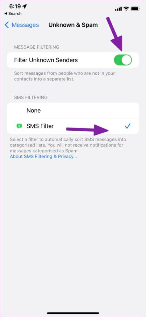 filter-unknown-senders-473x1024-1-473x1024 كيفية حظر الرسائل النصية من أرقام غير معروفة على iPhone و Android