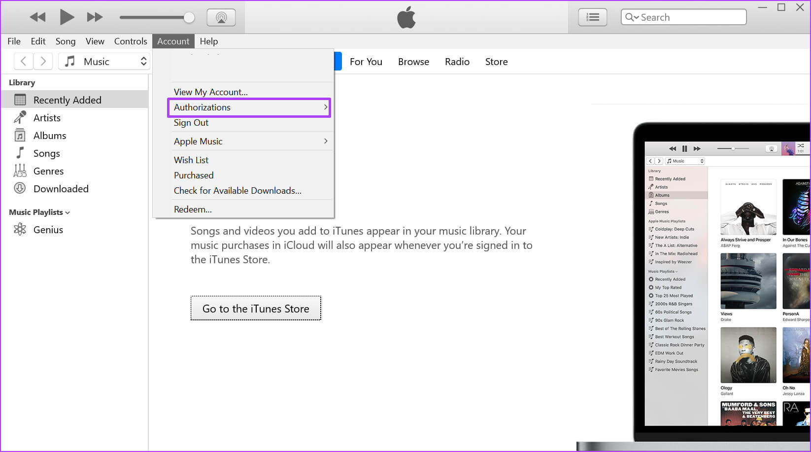 how-to-authorize-and-deauthorize-a-wIndows-pc-on-itunes-step-5-1646x917 كيفية تفويض وإلغاء ترخيص جهاز كمبيوتر Windows على iTunes