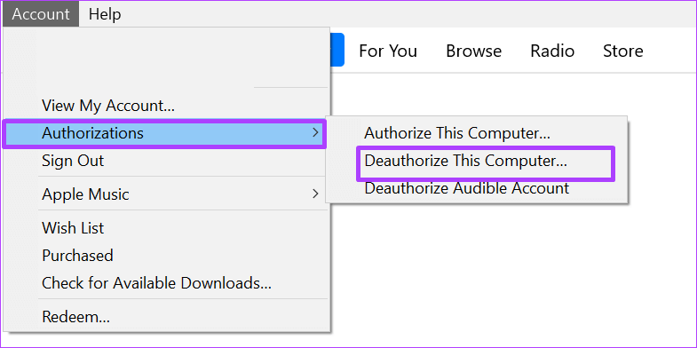 كيفية تفويض وإلغاء ترخيص جهاز كمبيوتر Windows على iTunes - %categories