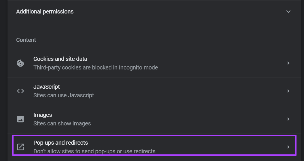 how-to-enable-and-disable-pop-up-blocker-on-Google-Chrome-step-7 كيفية تمكين حظر النوافذ المنبثقة أو السماح بها على Google Chrome لسطح المكتب و iPhone و Android