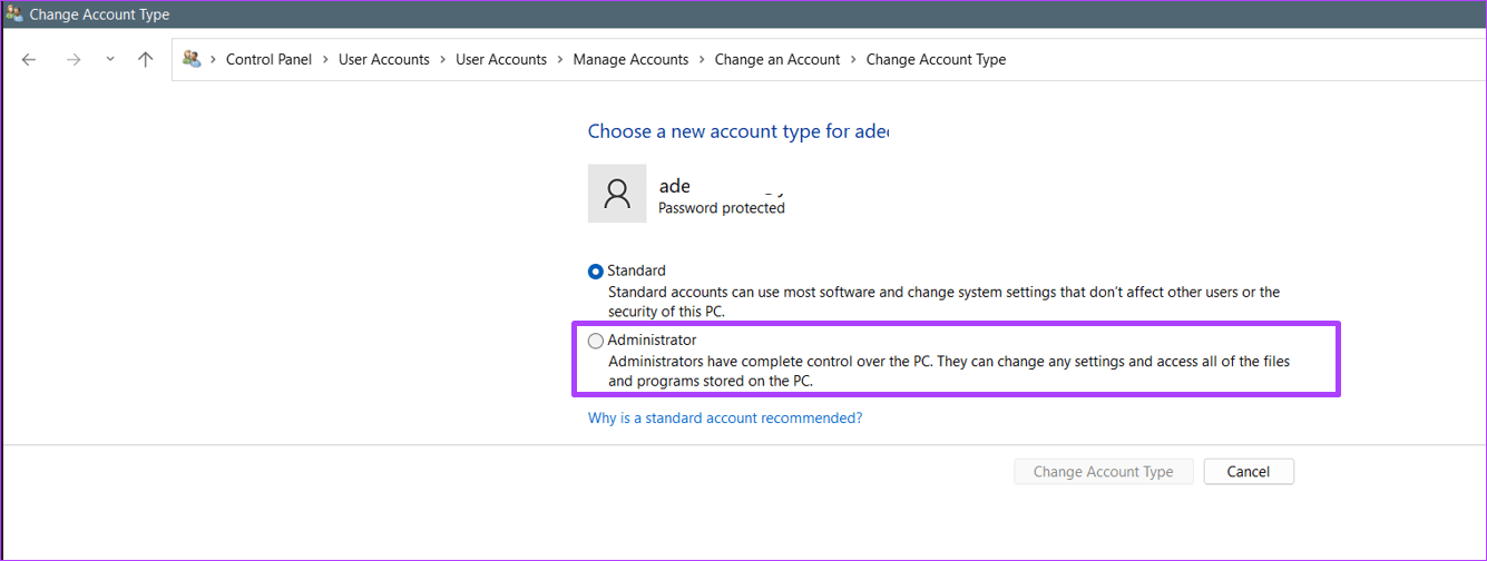 how-to-make-a-user-an-administrator-on-windows-11-step-15 4 أفضل الطرق لفتح حساب مسؤول الكمبيوتر Administrator على Windows 11