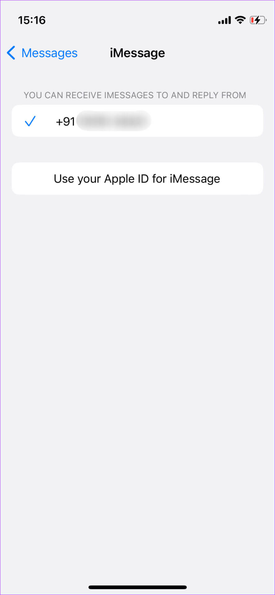 imessage-acc-5-887x1920 كيفية إصلاح خطأ عدم تطابق حسابات iCloud و iMessage على iPhone