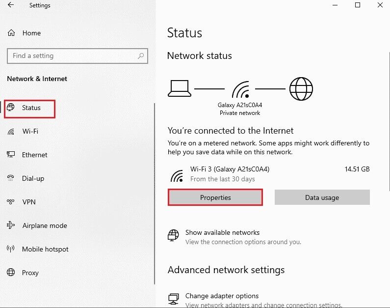 in-the-status-tab-click-on-the-properties-button-795x627 إصلاح أخطاء برنامج الاتصال بسطح المكتب البعيد