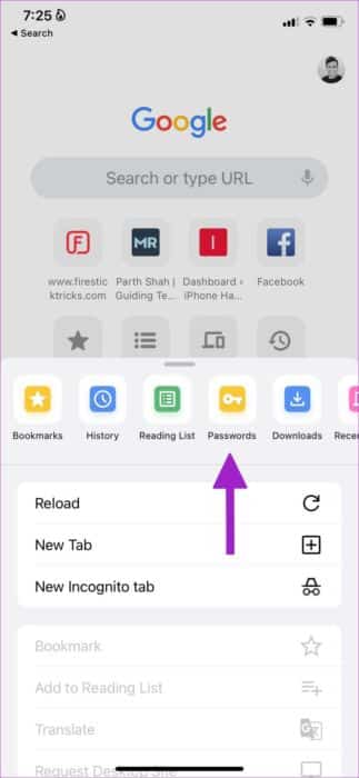open-chrome-passwords-on-iPhone-828x1792-e1657479935935 كيفية إضافة كلمات مرور جديدة يدويًا إلى Google Password Manager