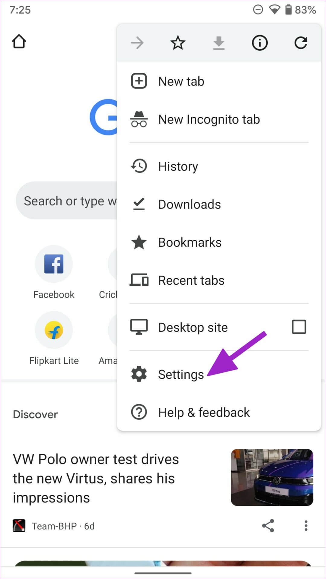 open-chrome-settings-on-android-1080x1920 كيفية إضافة كلمات مرور جديدة يدويًا إلى Google Password Manager