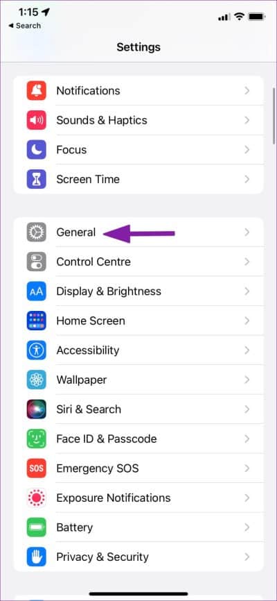 open-general-menu-2-828x1792-e1680279416366 ما سبب عدم ظهور الإشعارات و تأخرها في iPhone ؟