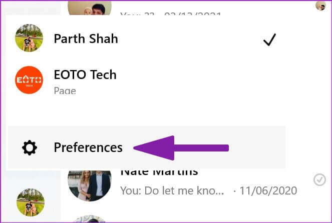 open-messenger-preferences-663x446 طرق اصلاح عدم عمل Messenger Facebook على سطح المكتب