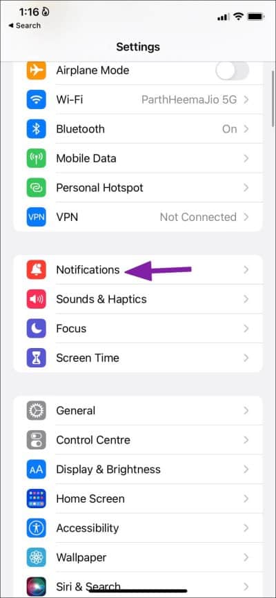 open-notifications-on-iPhone-828x1792-e1680279558301 ما سبب عدم ظهور الإشعارات و تأخرها في iPhone ؟