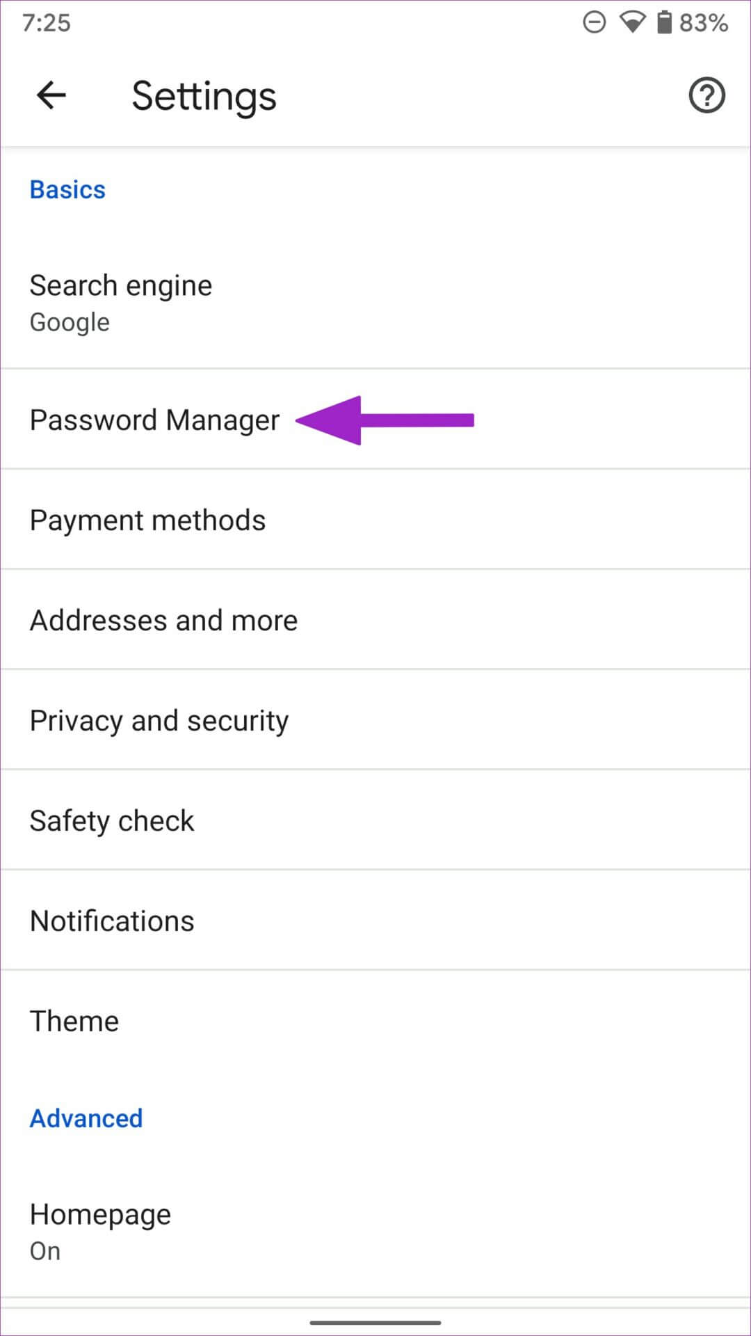 open-password-manager-from-chrome-1080x1920 كيفية إضافة كلمات مرور جديدة يدويًا إلى Google Password Manager