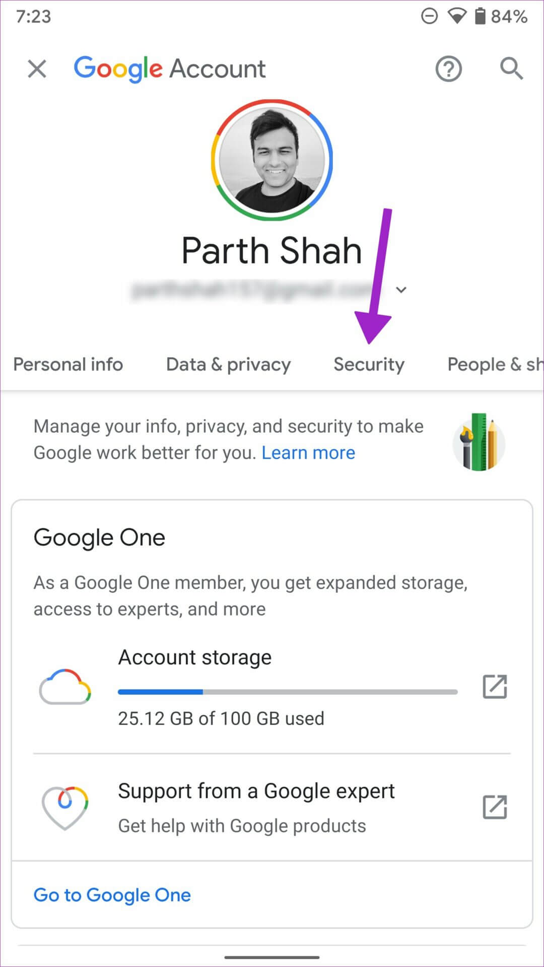 open-security-menu-1080x1920 كيفية إضافة كلمات مرور جديدة يدويًا إلى Google Password Manager