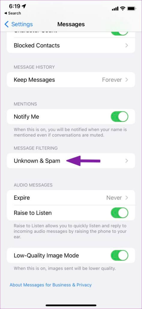 open-unknown-and-spam-473x1024-1-473x1024 كيفية حظر الرسائل النصية من أرقام غير معروفة على iPhone و Android