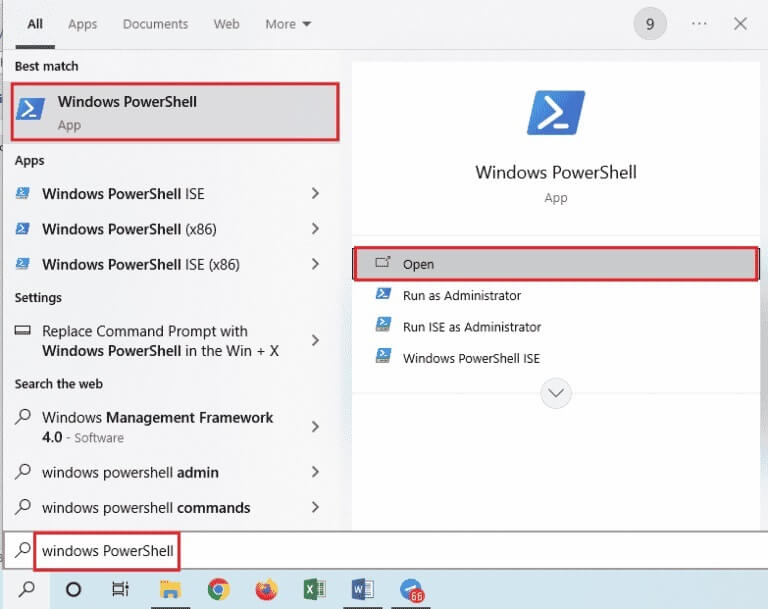 open-windows-powershell-768x609-1-768x609 إصلاح أخطاء برنامج الاتصال بسطح المكتب البعيد