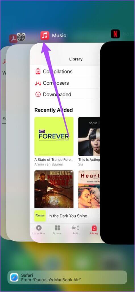 remove-music-app-from-background-iphone-1-475x1024-1-475x1024 أفضل 7 إصلاحات لعدم ظهور غلاف العمل الفني لألبوم Apple Music لا يظهر على iPhone
