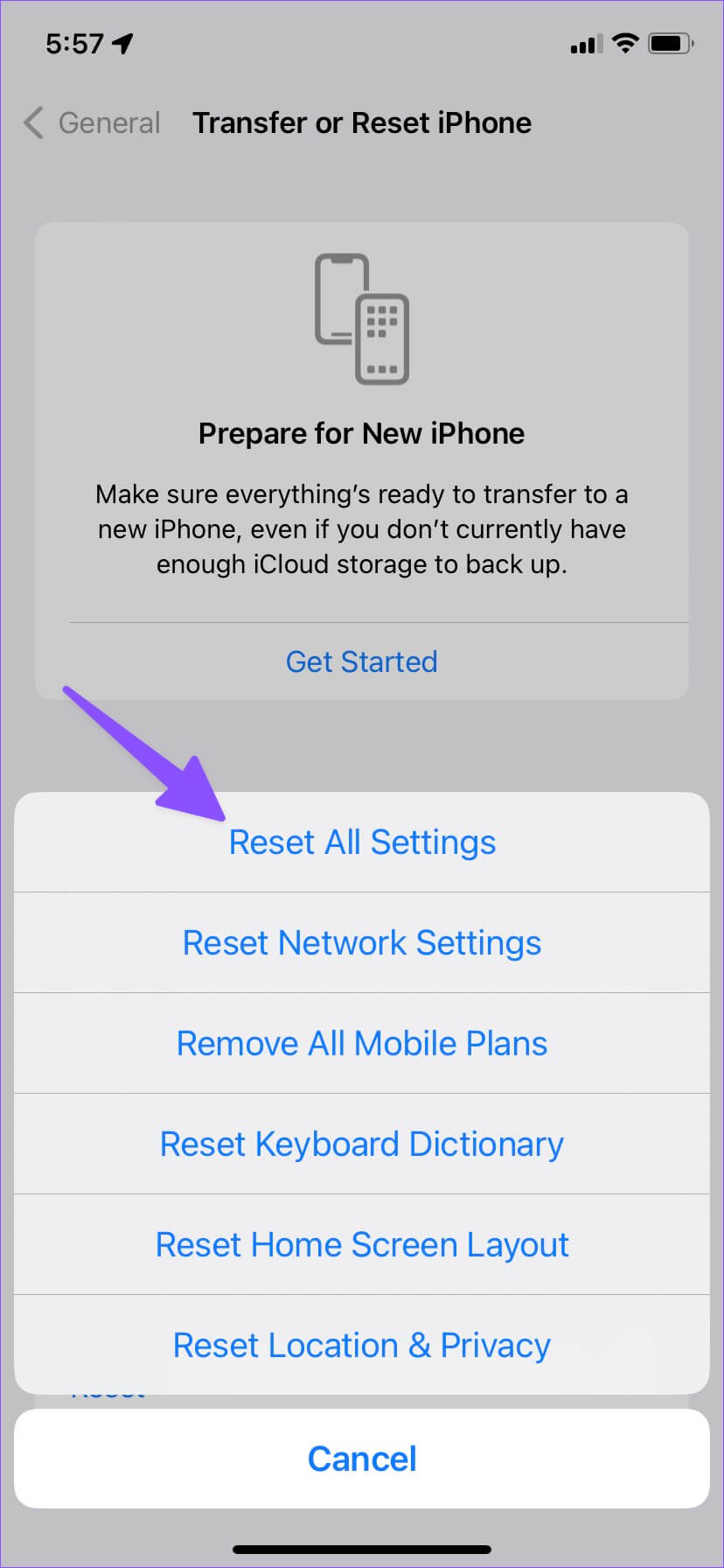 reset-all-settings-828x1792 زر WiFi لا يعمل على Apple iPhone أفضل طرق لإصلاح رمز Wi-Fi باللون رمادي