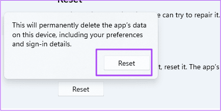 reset-app-in-windows-11-1 أفضل 9 إصلاحات لعدم عمل برنامج Netflix على Windows 11