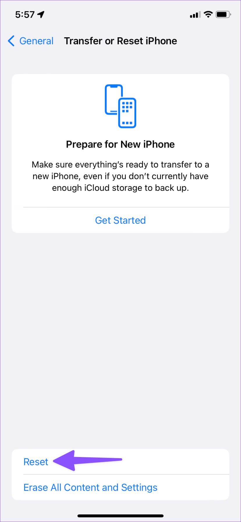reset-iphone-5-828x1792 زر WiFi لا يعمل على Apple iPhone أفضل طرق لإصلاح رمز Wi-Fi باللون رمادي