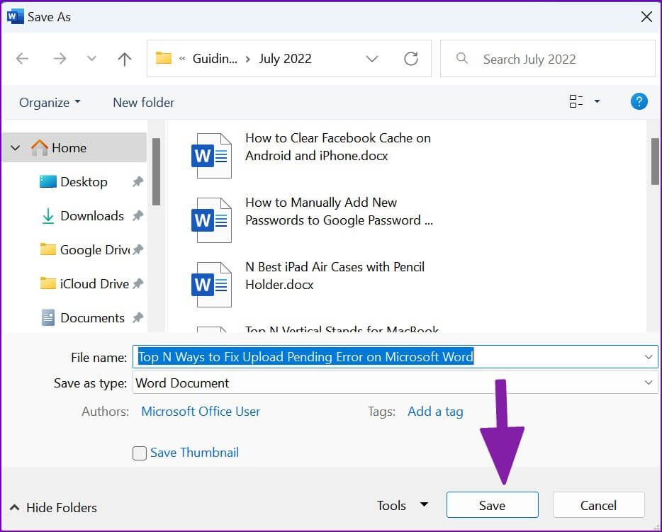 save-a-copy-of-word-file-1-934x751 طرق حل مشكلة في انتظار التنزيل على Microsoft Word