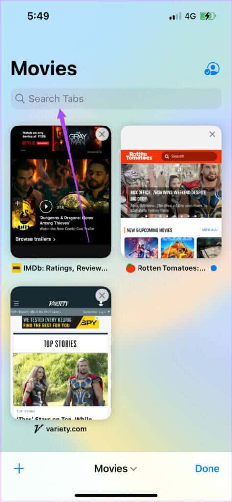 search-tabs-in-tab-group-safari-iphone-474x1024-1-474x1024 كيفية مشاركة مجموعات علامات التبويب في Safari على iPhone