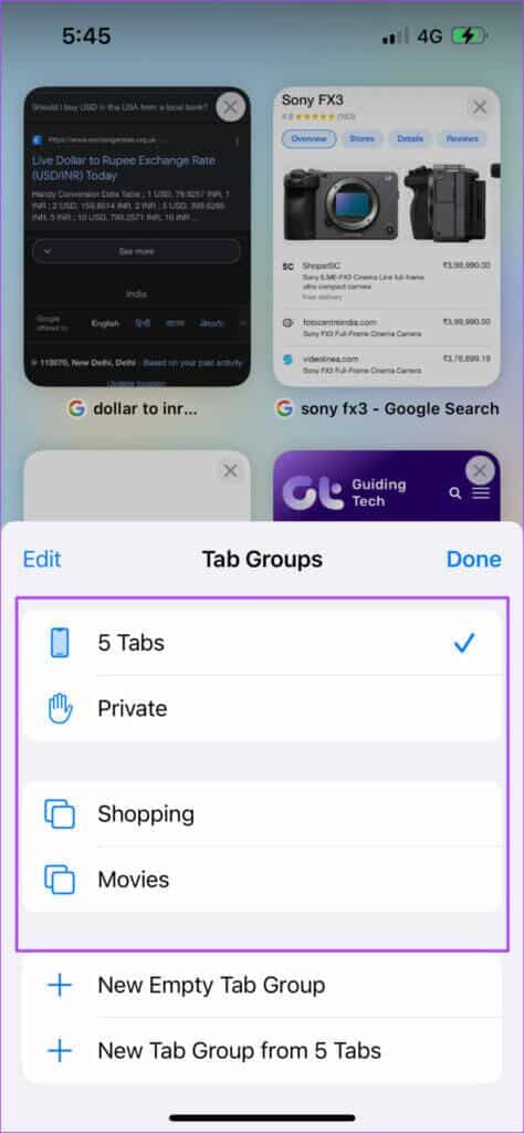 select-a-tab-group-in-safari-iphone-474x1024-1-474x1024 كيفية مشاركة مجموعات علامات التبويب في Safari على iPhone