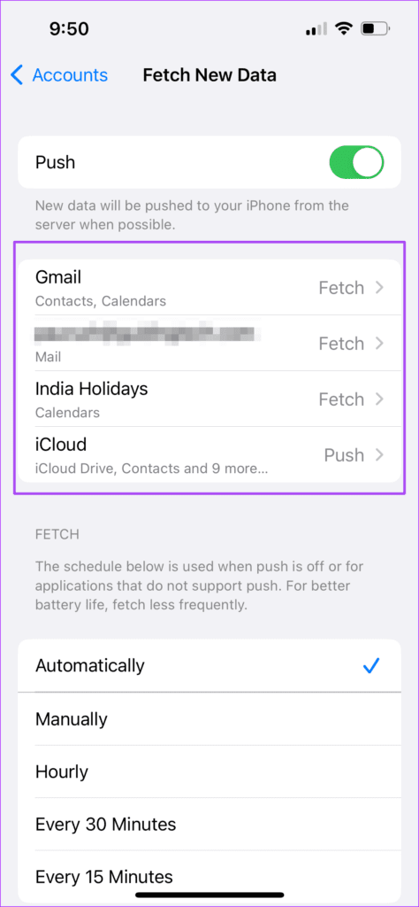 select-email-account-to-fetch-new-data-iphone-settings-474x1024-1 أفضل 6 حلول لعدم عمل إشعارات تطبيق البريد Mail على iPhone