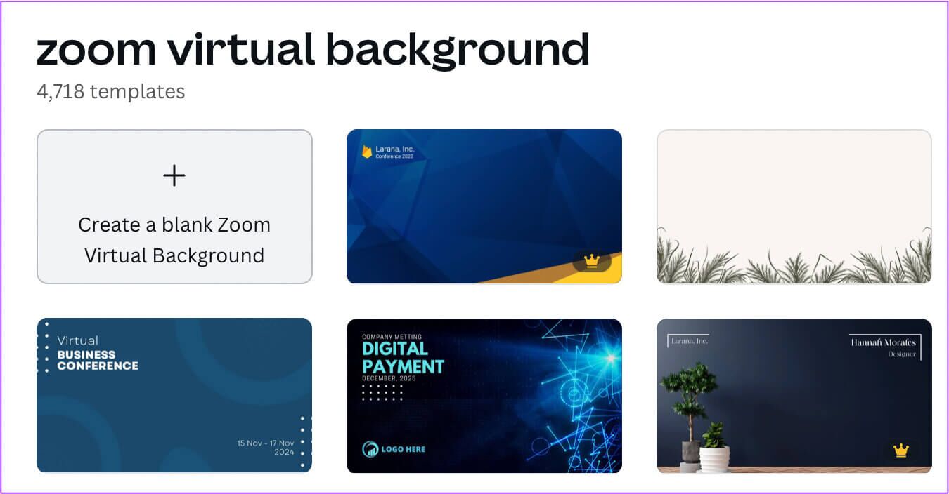select-zoom-virtual-background-design-in-canva-1350x704 كيفية إنشاء خلفية في اجتماع Zoom باستعمال Canva
