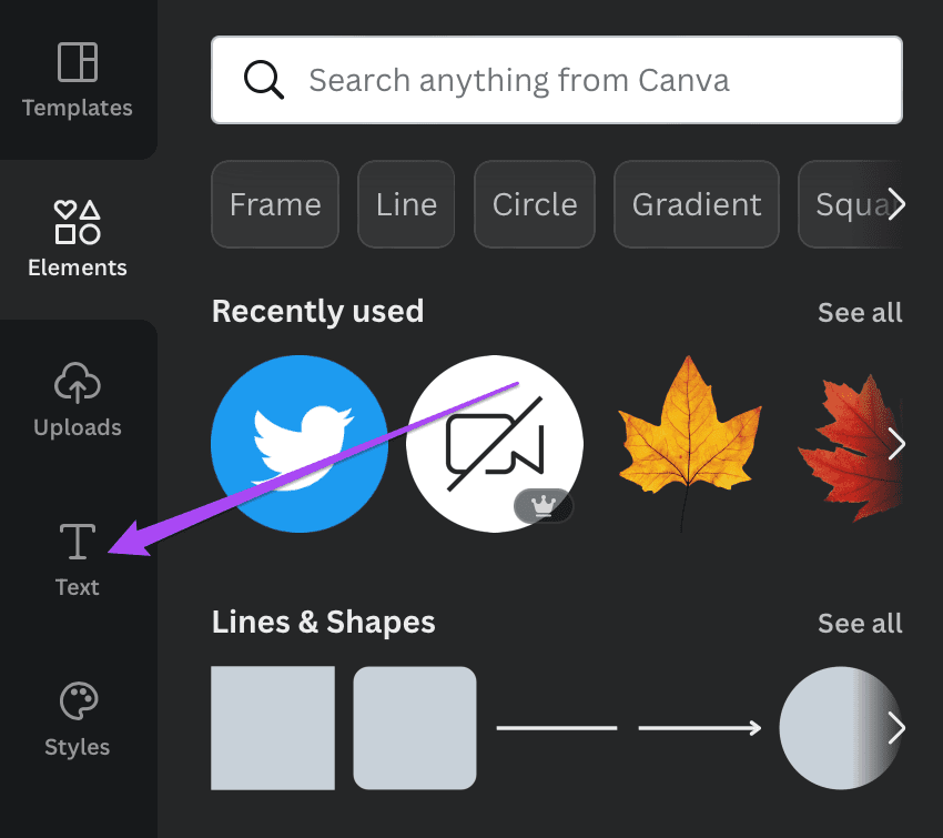 text-editor-canva كيفية إنشاء خلفية في اجتماع Zoom باستعمال Canva