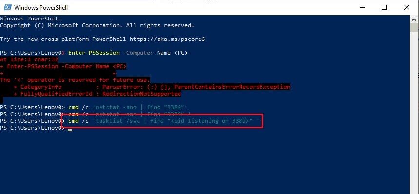 type-cmd-c-tasklist-svc-or-find-lesspid-listening-859x398 إصلاح أخطاء برنامج الاتصال بسطح المكتب البعيد