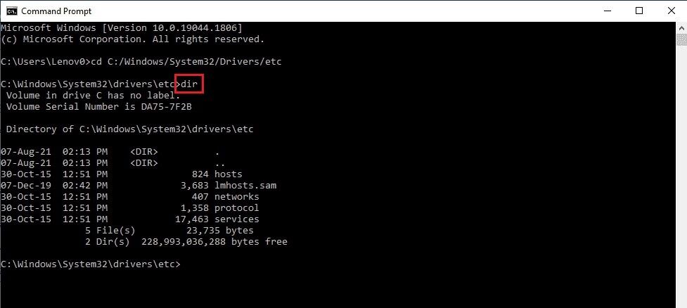 type-dir-and-press-the-enter-key-977x438 إصلاح أخطاء برنامج الاتصال بسطح المكتب البعيد