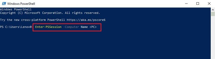 type-enter-psssession-computer-name-lessdesktopgreater-and-857x235 إصلاح أخطاء برنامج الاتصال بسطح المكتب البعيد