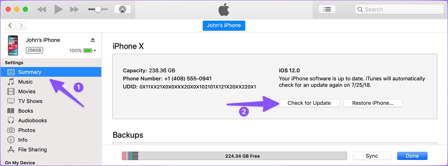 update-iphone-using-finder-menu-1560x580 زر WiFi لا يعمل على Apple iPhone أفضل طرق لإصلاح رمز Wi-Fi باللون رمادي