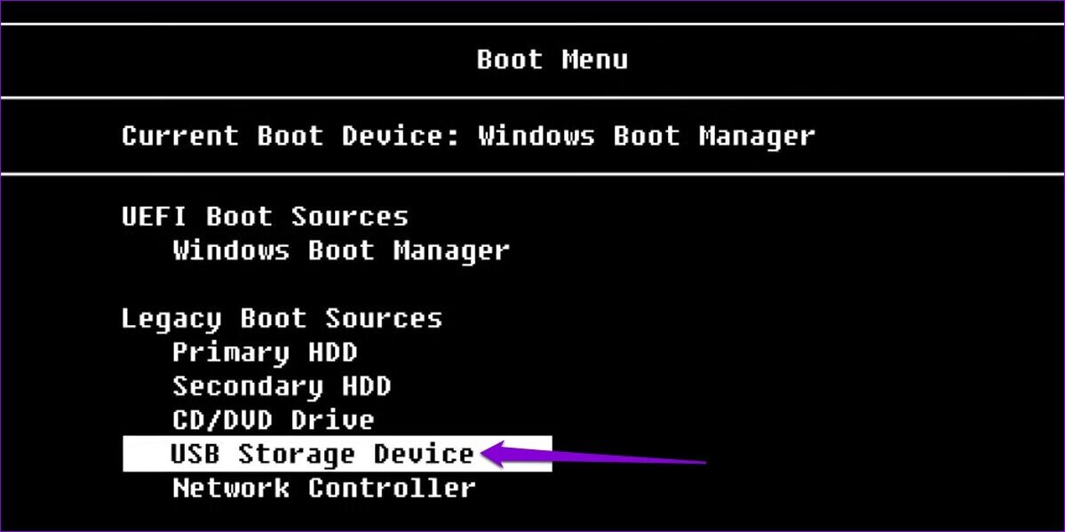 Boot-Menu-on-Windows-1199x599 أفضل 5 طرق للوصول إلى خيارات بدء التشغيل المتقدمة في Windows 11