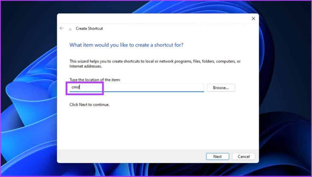 CMD-Shortcut-location-file-e1660831374322-1024x580 7 طرق لفتح موجه الأوامر في Windows 11 و 10 والإصدارات الأقدم