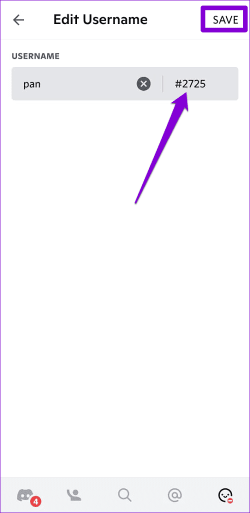 Change-Discrod-Tag-on-Mobile-500x1024-1 كيفية تغيير اسم المستخدم واللقب الخاصين بك على Discord