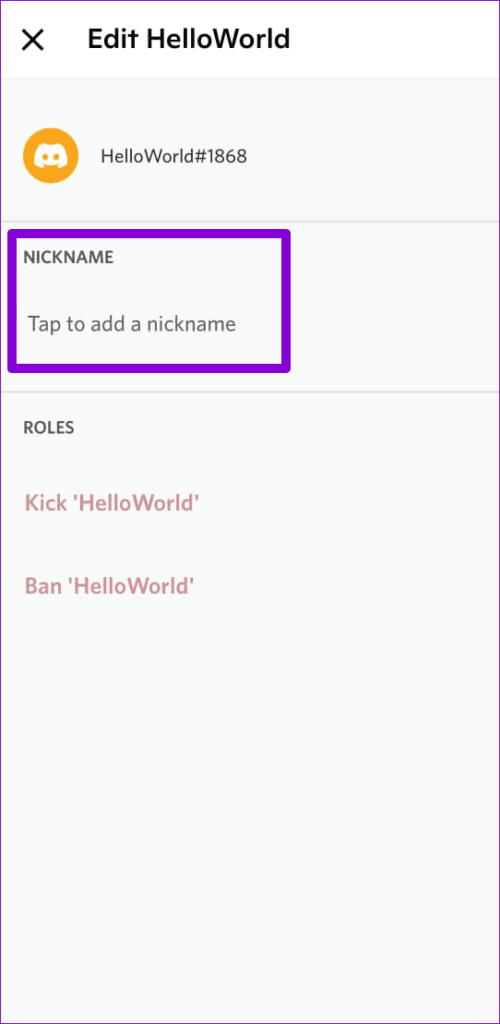 Change-Someone-Elses-Nickname-on-Discord-for-Mobile-500x1024-1 كيفية تغيير اسم المستخدم واللقب الخاصين بك على Discord