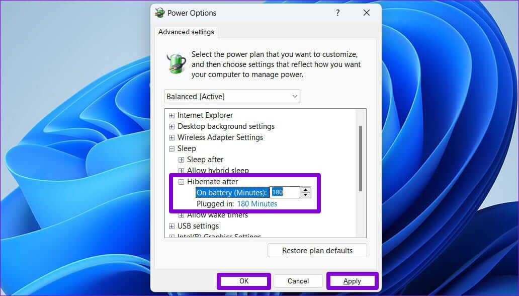 Configure-Hibernate-Mode-to-Turn-On-Automatically-on-Windows-11-1032x588 كيفية تمكين واستخدام وضع السبات على Windows 11