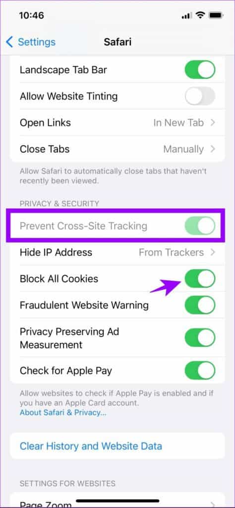 كيفية منع التتبع أثناء تصفح المواقع في Safari على iPhone - %categories